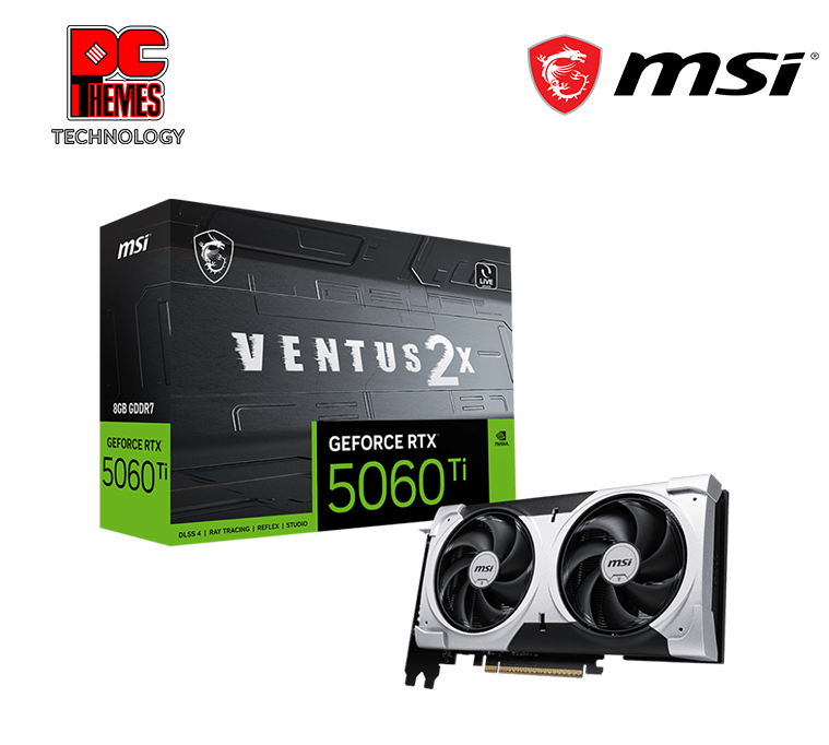 MSI GeForce RTX™ 5060 Ti 8G VENTUS 2X PLUS Graphics Card